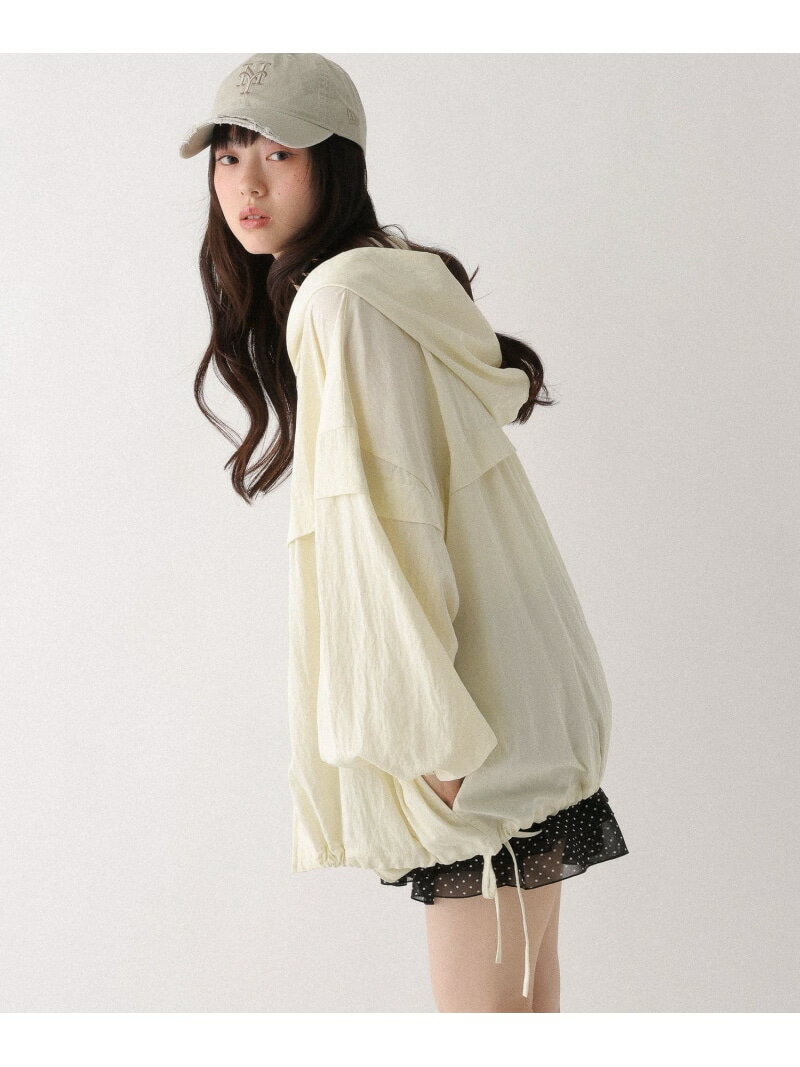 乐天商城 - WZIPボリュームフードブルゾン Heather ヘザー ジャケット・アウター ブルゾン・ジャンパー ホワイト ブラック ネイビー【送料無料】[Rakuten Fashion]