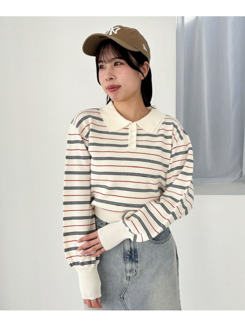 Rakuten - 【SALE／55%OFF】アソートポロニット Heather ヘザー トップス ニット ホワイト ベージュ【RBA_E】[Rakuten Fashion]