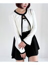 【SALE/60%OFF】配色カーディガン/キャミ2P Heather ヘザー トップス ニット グレー ホワイト ブラック【RBA_E】[Rakuten Fa...
