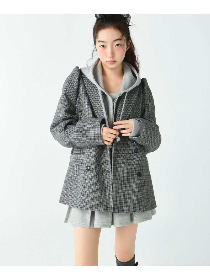 乐天商城 - 【SALE／55%OFF】パワショルBIGジャケット Heather ヘザー ジャケット・アウター テーラードジャケット・ブレザー グレー ベージュ【RBA_E】【送料無料】[Rakuten Fashion]