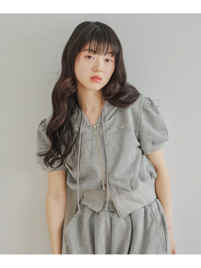 Rakuten - UV裏毛フーディ(半袖) Heather ヘザー トップス スウェット・トレーナー ピンク ブルー【送料無料】[Rakuten Fashion]