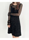 【SALE/50%OFF】ラメシャギーニットワンピース2P Heather ヘザー ワンピース・ドレス ワンピース ブラック グレー【RBA_E】【送料無料】[...