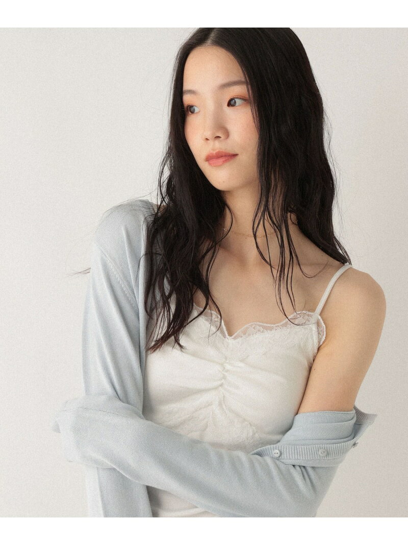 【SALE／20%OFF】カップ付きレースキャミ Heather ヘザー トップス その他のトップス ホワイト ブラック グレー【RBA_E】[Rakuten Fashion]