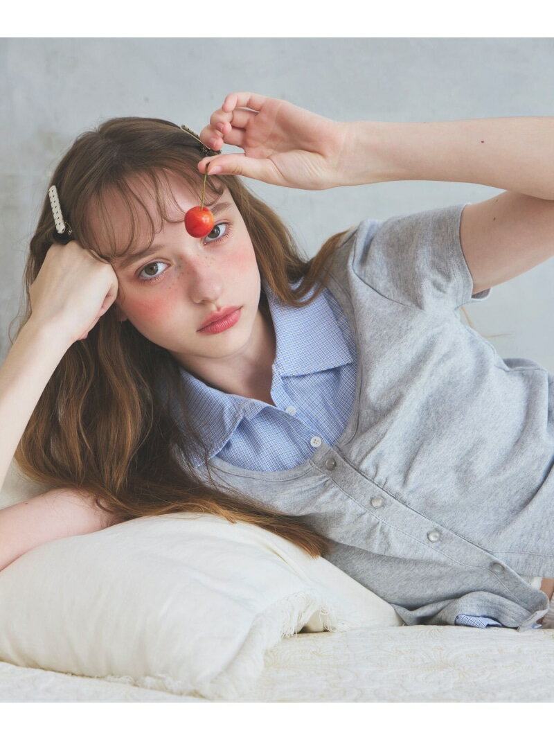 Rakuten - ドッキングレイヤードTEE Heather ヘザー トップス カットソー・Tシャツ グレー ネイビー ホワイト【送料無料】[Rakuten Fashion]