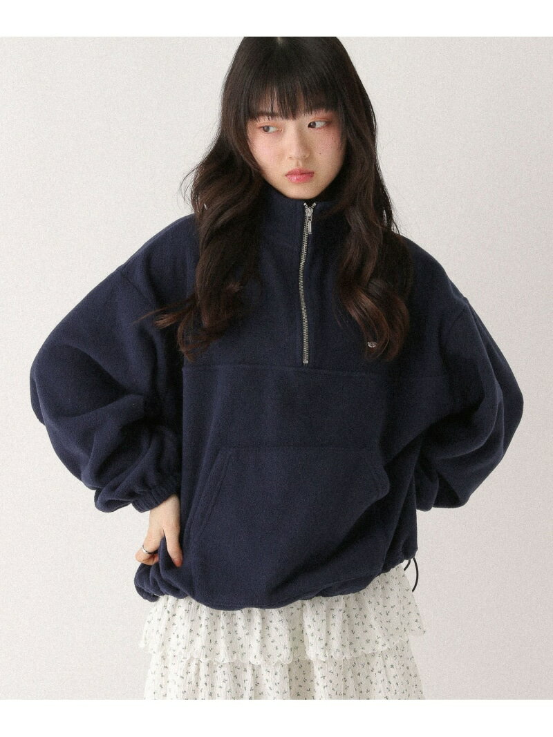 Rakuten - 【SALE／37%OFF】ハーフZIPフリースプルオーバー Heather ヘザー トップス スウェット・トレーナー グレー ホワイト ネイビー【RBA_E】【送料無料】[Rakuten Fashion]
