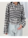【SALE/55%OFF】ビスチェSETチェックシャツ Heather ヘザー トップス シャツ・ブラウス ブラック ネイビー ベージュ【RBA_E】[Raku...