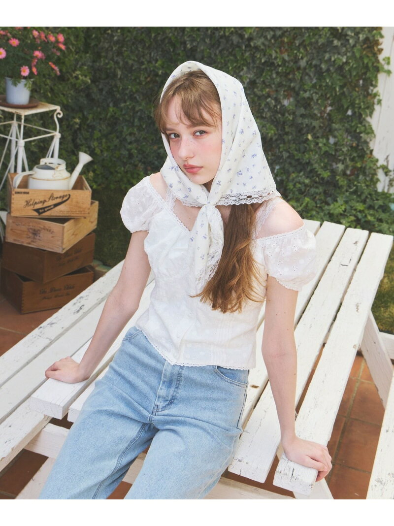 アソートパフスリーブブラウス(半袖) Heather ヘザー トップス シャツ・ブラウス【先行予約】*【送料無料】[Rakuten Fashion]