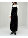 【SALE/30%OFF】リボンベロアキャミワンピース Heather ヘザー ワンピース・ドレス ワンピース ブラック ホワイト【RBA_E】【送料無料】[R...