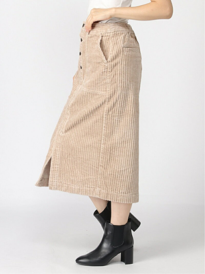 [Rakuten Fashion]オヤココーデュロイIラインSK Heather ヘザー スカート タイトスカート パープル ベージュ【送料無料】