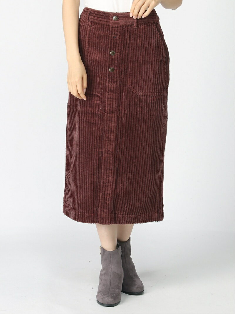 [Rakuten Fashion]オヤココーデュロイIラインSK Heather ヘザー スカート タイトスカート パープル ベージュ【送料無料】
