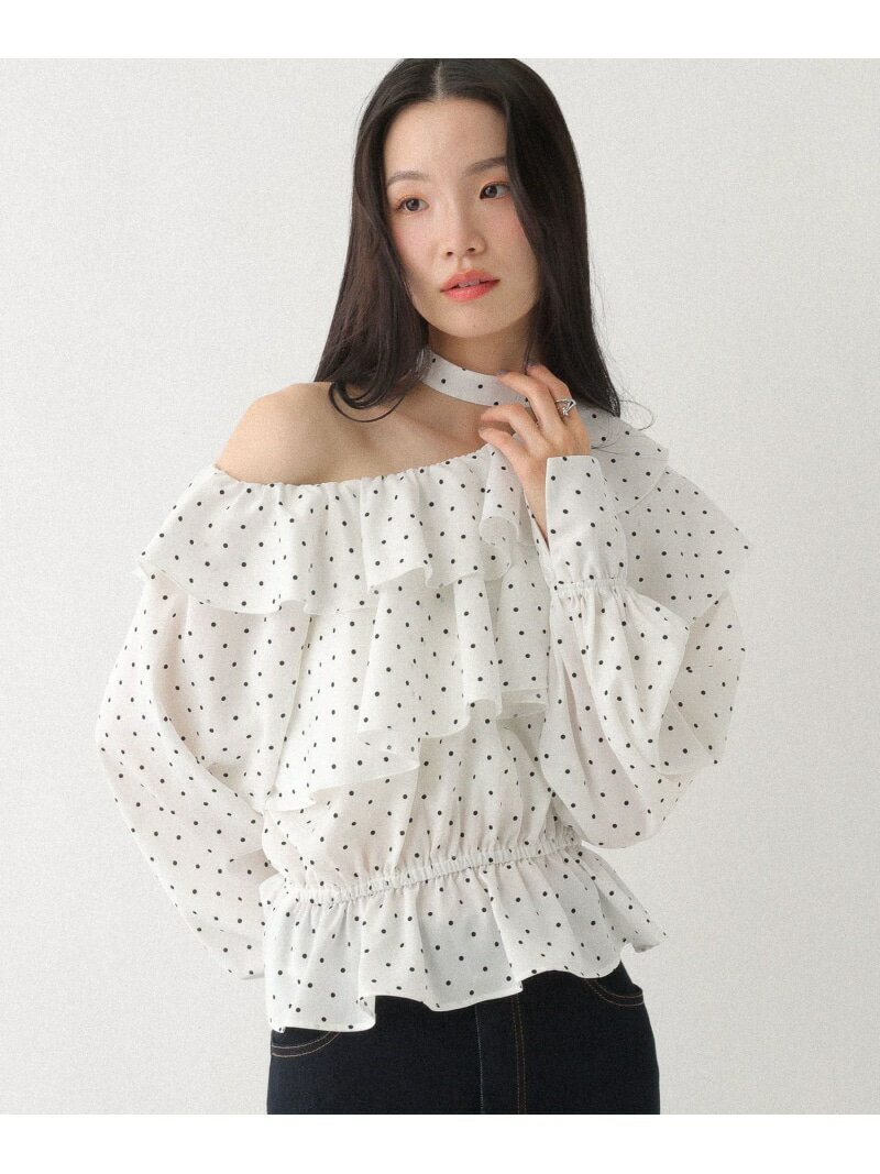 Rakuten - 【SALE／55%OFF】ワンショルチョーカーブラウス Heather ヘザー トップス シャツ・ブラウス ピンク ブラック ホワイト【RBA_E】[Rakuten Fashion]