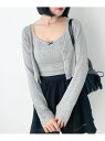 【SALE/50%OFF】柄編みニットカーディガン2P Heather ヘザー トップス ニット イエロー グレー ホワイト【RBA_E】[Rakuten Fa...