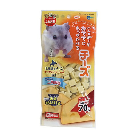 おててにもってたべるチーズ/おやつ しっとり ご褒美 ハムスター ジャンガリアン ゴールデン MARUKAN マルカンのサムネイル