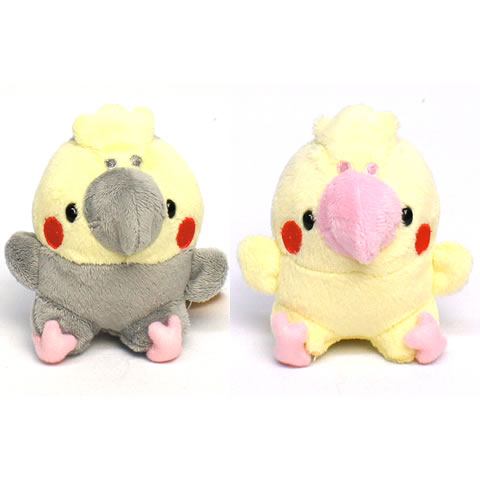 おへんじ プッピー/ぬいぐるみ 小鳥 オカメインコ グレー イエロー ノーマル ルチノー TST