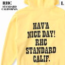 ロンハーマン L【RHC Ron Herman x STANDARD CALIFORNIA SD US COTTON H.N.D. LOGO HOODIE RHC YELLOW ロンハーマン x スタンダードカリフォルニア パーカー イエロー ロゴ フーディー メンズ レディース】