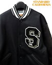 XL ¥85,800【STANDARD CALIFORNIA SD VARSITY JACKET BLACK スタンダードカリフォルニア ヴァーシティ...