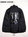 S 人気 A.BLACK【UNDER COVER アンダーカバー MADSTORE限定 U LOGO Uロゴ コーチジャケット 黒 人気 オールブラック】