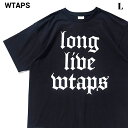 03 L【WTAPS LLW / SS / COTTON 211ATDT-STM08S BLACK ダブルタップス エルエルダブリュー Tシャツ ブラック 2022ss】