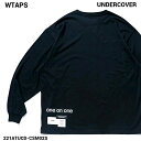 03 LARGE【WTAPS GIG / LS / COTTON. UNDERCOVER 221ATUCD-CSM02S BLACK 2022ss one on one ダブルタップス アンダーカバー ロンTシャツ 長袖Tシャツ ブラック】