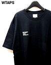 【WTAPS PCVISUAL UPARMORED 02 T-SHIRT 221PCDT-ST03S BLACK ダブルタップス Tシャツ ブラック】