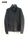 M【AKM original jersey stand track ストレッチ ジャージ スタンド トラックジャケット】K121 【中古】