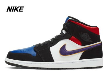 9(27cm) 黒タグ付き 国内正規品【NIKE AIR JORDAN 1 MID SE BLACK/FIELD PURPLE-WHITE 852542-005 ナイキ エア ジョーダン ワン ミッド スペシャルエディション フィールドパープル/ホワイト】