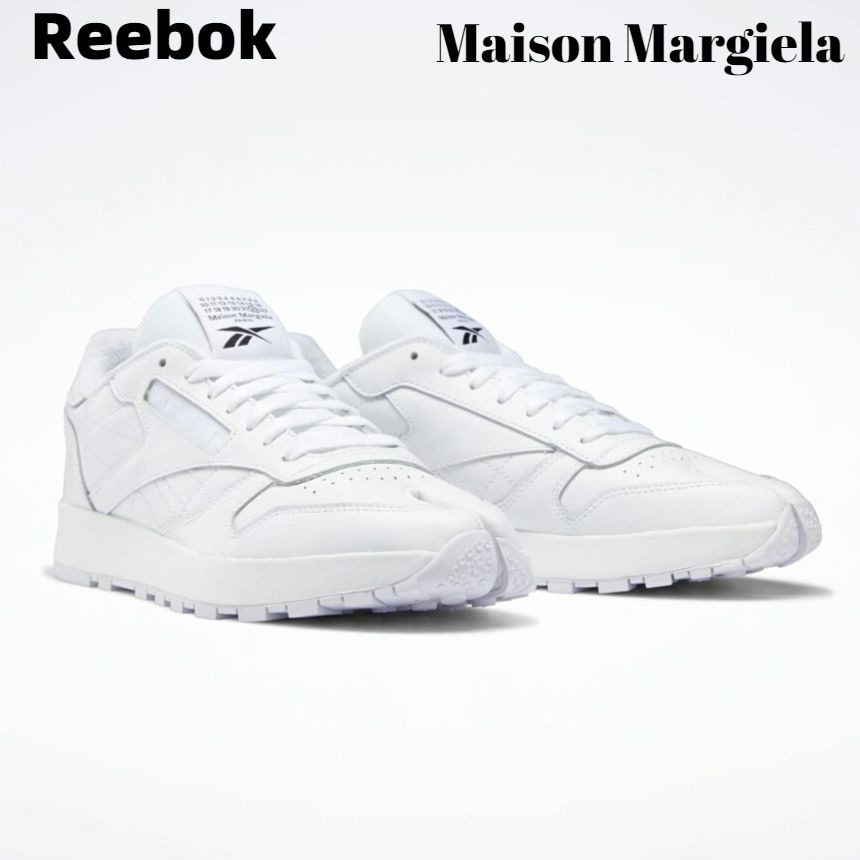 9.5USA(27.5cm)【Reebok x Maison Margiela MM PROJECT 0 CL H04865 WHITE/BLACK/WHITE Classic Leather Tabi リーボック x メゾン マルジェラ メンズ シューズ スニーカー】