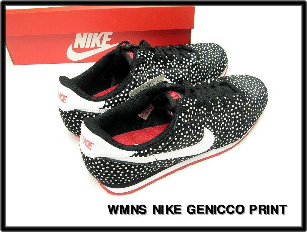 12 29cm【WMNS NIKE GENICCO PRINT 705283-016 ウィメンズ ナイキ ジェニコ プリント】