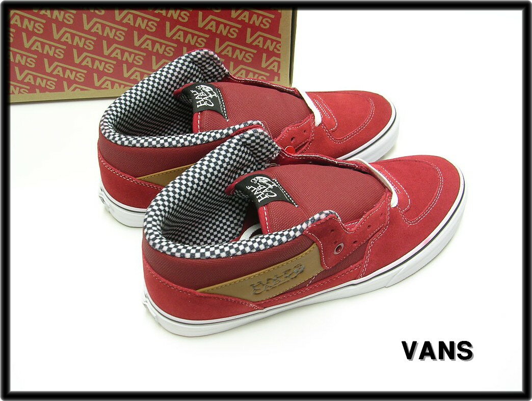 US9.5(27.5cm)【Ron Herman [ロンハーマン] x VANS[バンズ] Half Cab(Waxed Canvas) Chili Pepper】VN000UC8GYO