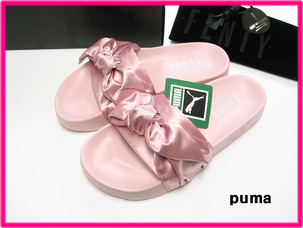 24cm Pink ピンク【PUMA by Rihanna FENTY BOW SLIDE WNS プーマ リアーナ　フェンティ ボウ スライド サンダル 2017】36577403