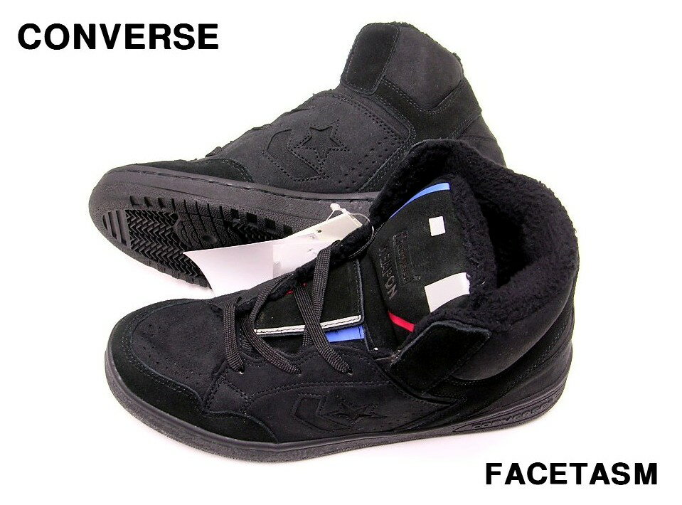 8.5 (26.5cm) 30周年復刻 【FACETASM x CONVERSE WEAPON HI/FC BLACK ファセッタズム x コンバース ウエポン 黒 ブラック NO HR-SHO-CO01】