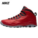 10(28cm)【NIKE AIR JORDAN 10 RETORO 30TH 705178-601 GYM RED/BLACK-WOLF GREY ナイキ エア ジョーダン 10 レトロ 30TH】