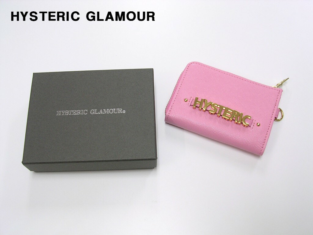 【HYSTERIC GLAMOUR LOGO MULTI ウォレット NO. 01182QG04930 PINK ヒステリックグラマー ロゴ マルチ ウォレット 財布 レザー】