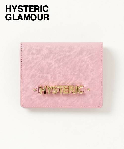 【HYSTERIC GLAMOUR LOGO MINI ウォレット NO. 01182QG03930 PINK ヒステリックグラマー ロゴ ミニ ウォレット 財布 レザー ピンク】