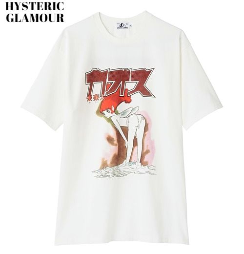 ヒステリックグラマー M【HYSTERIC GLAMOUR 未来人カオス Tシャツ 02211CT42300 DIRTY WHITE ヒステリックグラマー Tシャツ 手塚治虫 】