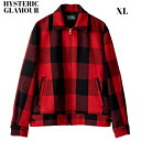 XL【HYSTERIC GLAMOUR HYS-LO KINKY WOMAN バッファローチェックブルゾン 02213AB11454 RED CHECK ヒステリックグラマー バッファローチェックブルゾン ジャケット TSUYOSHI NOGUCHI 野口強 コラボレーション 2021AW 2021FW】