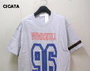 L【CICATA シカタ Tシャツ Grey NUMBERSKULL 96 RIHITO リヒト グレー】