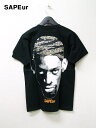 S【SAPEur TIGER camohead Tee BLACK サプール Tシャツ ロッドマン Tシャツ タイガーカモヘッド ブラック】