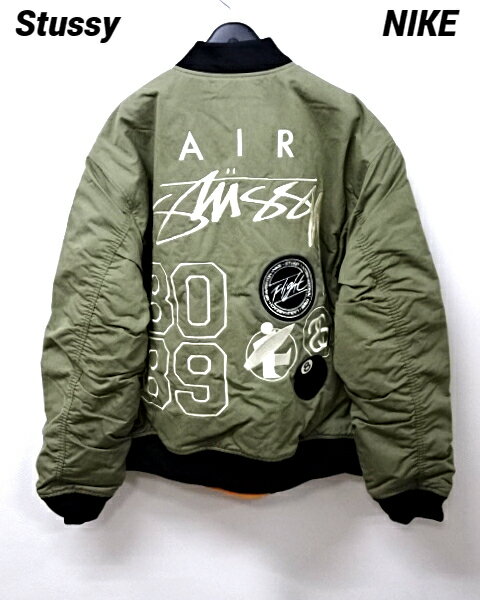 【Stussy × NIKE Reversible Jacket FJ9153-222 O