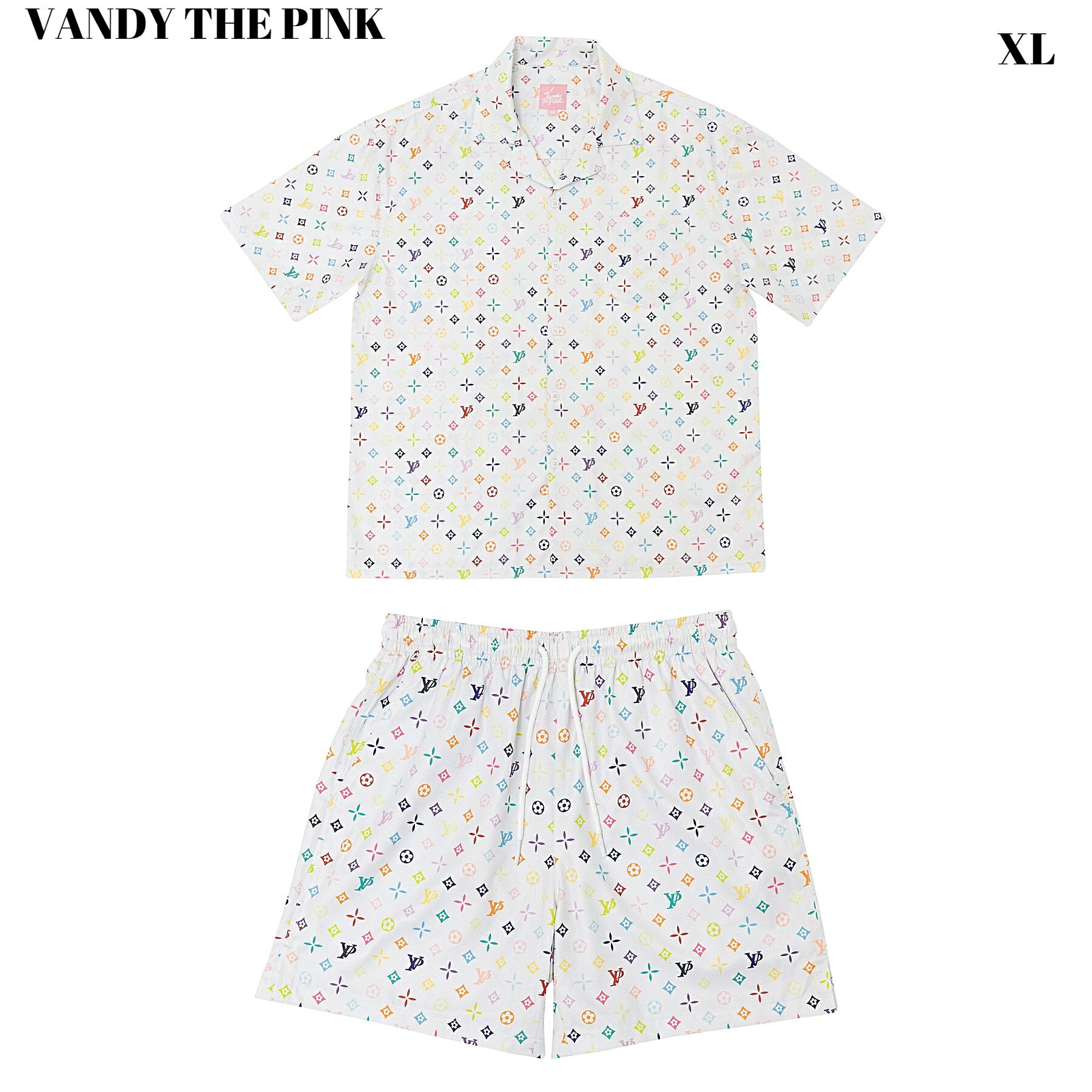 XLVANDY THE PINK VP MONOGRAM HAWAIIAN SET UP / WHT RAINBOW Υ åȥå Ⱦµ 硼ȥѥ ϡեѥ ˥å ˽  ǥ