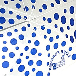 【草間彌生 ビニール傘 Blue 水玉模様 Kusama Yayoi Umbrella Blue Dots ドット アンブレラ ブルー】