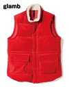 3【glamb Bruton down vest GB14SM/JKT05 Red グラム ダウンベスト】