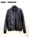 S【nano・universe GOAT SKIN LEATHER JACKET NUC23LO