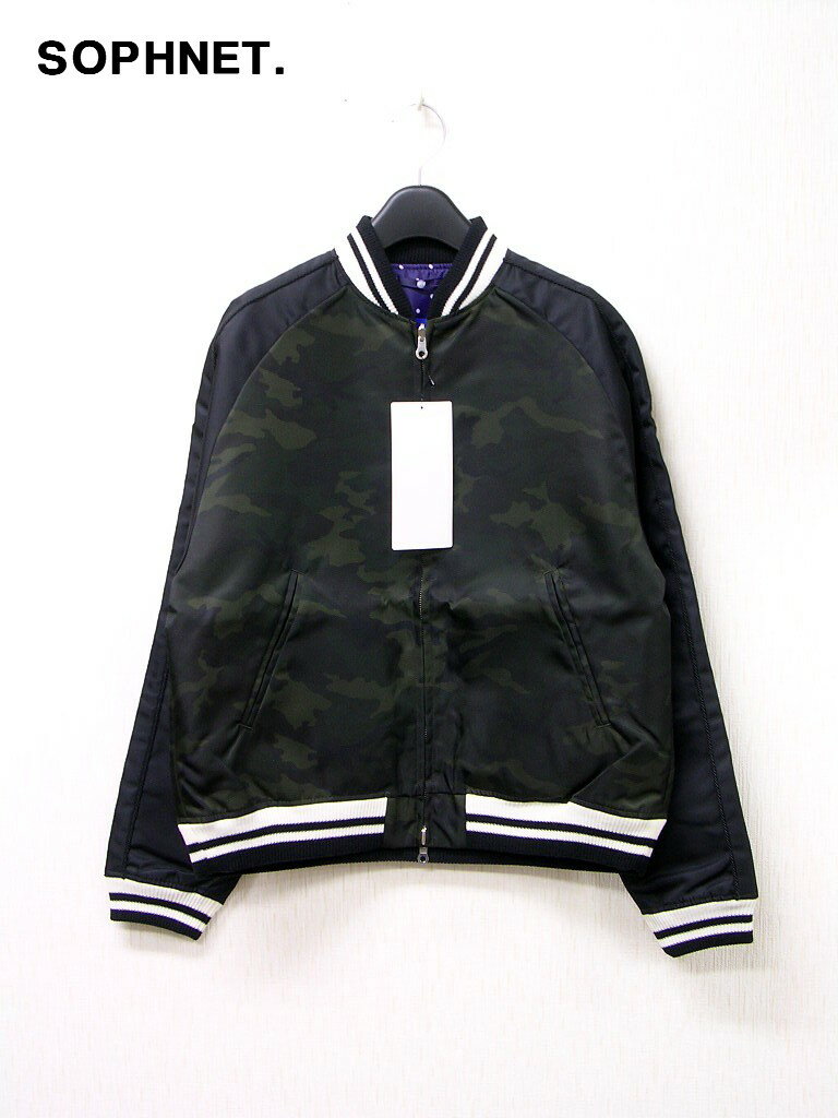 M ￥64,800【SOPHNET. REVERSIBLE SOUVENIR JACKET SOPH-160020 ソフネット リバーシブル スーベニア ジャケット カモフラージュ】