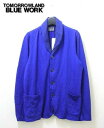 M ￥19,440 【TOMORROWLAND BLUE WORK WOOL JACETトゥ