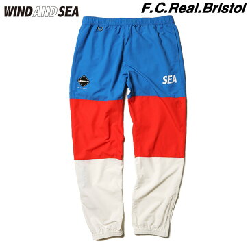 L【F.C.R.B x WIND AND SEA PRACTICE PANTS (F.C.R.B. x WDS) / TRICOLORE (FCRB-02) /エフシーレアルブリストル ウィンダンシー プラクティス ロング パンツ / トリコロール 2019AW FCRB】