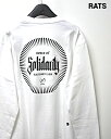 M【RATS SOSD LS TEE TYPE-A WHITE 22'RTC-0801A ラッツ ロングスリーブTシャツ RATS ロンTシャツ ホワイト カットソー】