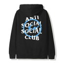 L Black/Blue【Fragment Design x ANTI SOCIAL SOCIAL CLUB Bolt Hoodie フラグメントデザイン x アンチ ソーシャル ソーシャル クラブ ブルー ボルト フーディー パーカー ブラック/ブルー 2019AW 正規品】