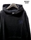 サー M【HONEY FITZ WAFFLE HOODIE-BLACK HFZ-0059 ハニーフィッツ ワッフル フーディー HONEY FITZ パーカー サーマル ブラック】