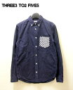 商品名 ■ THREE3 TO2 FIVE5 [スリートゥーファイブ] L/S SHIRT COLOR ■ NAVY MATERIAL ■ COTTON 100% SIZE ■ S 着丈襟付け根から約71cm、 身幅脇下50，5cm、 肩幅43cm、 袖丈61cm 状態 ■ 【中古】 着用感はありますが目立った汚れ、 ダメージは無いと思います。　